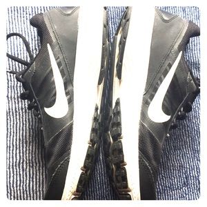 Black and white Nikes Airs